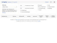 Tablet Screenshot of kortgebyr.dk
